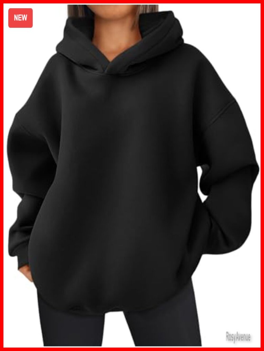 Oversized Hoodie Pullover Sweatshirt Fleece Lined Long Sleeve Casual